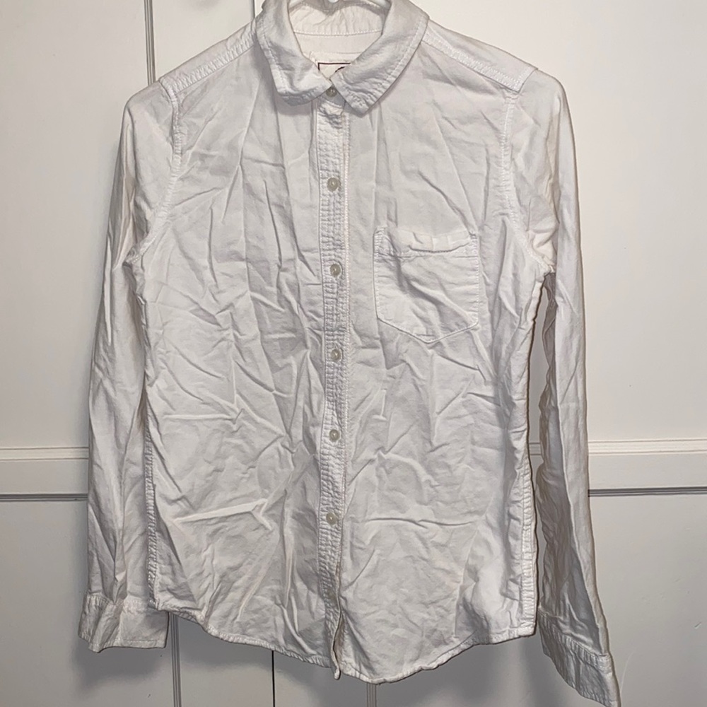 So Perfect Oxford Small Relaxed Button Up White Shirt